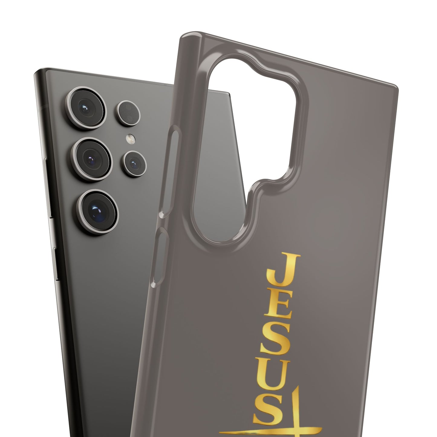 Jesus Is King — Gray Snap Phone Cover