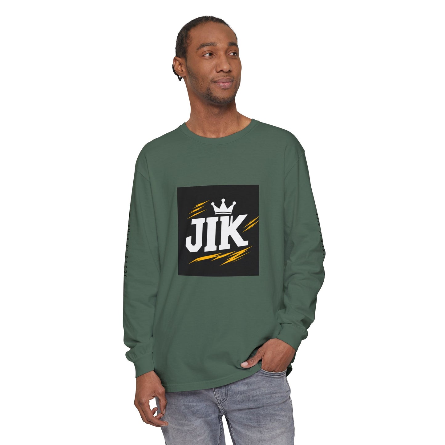 JIK Crown Long Sleeve — Bold Men's Tee