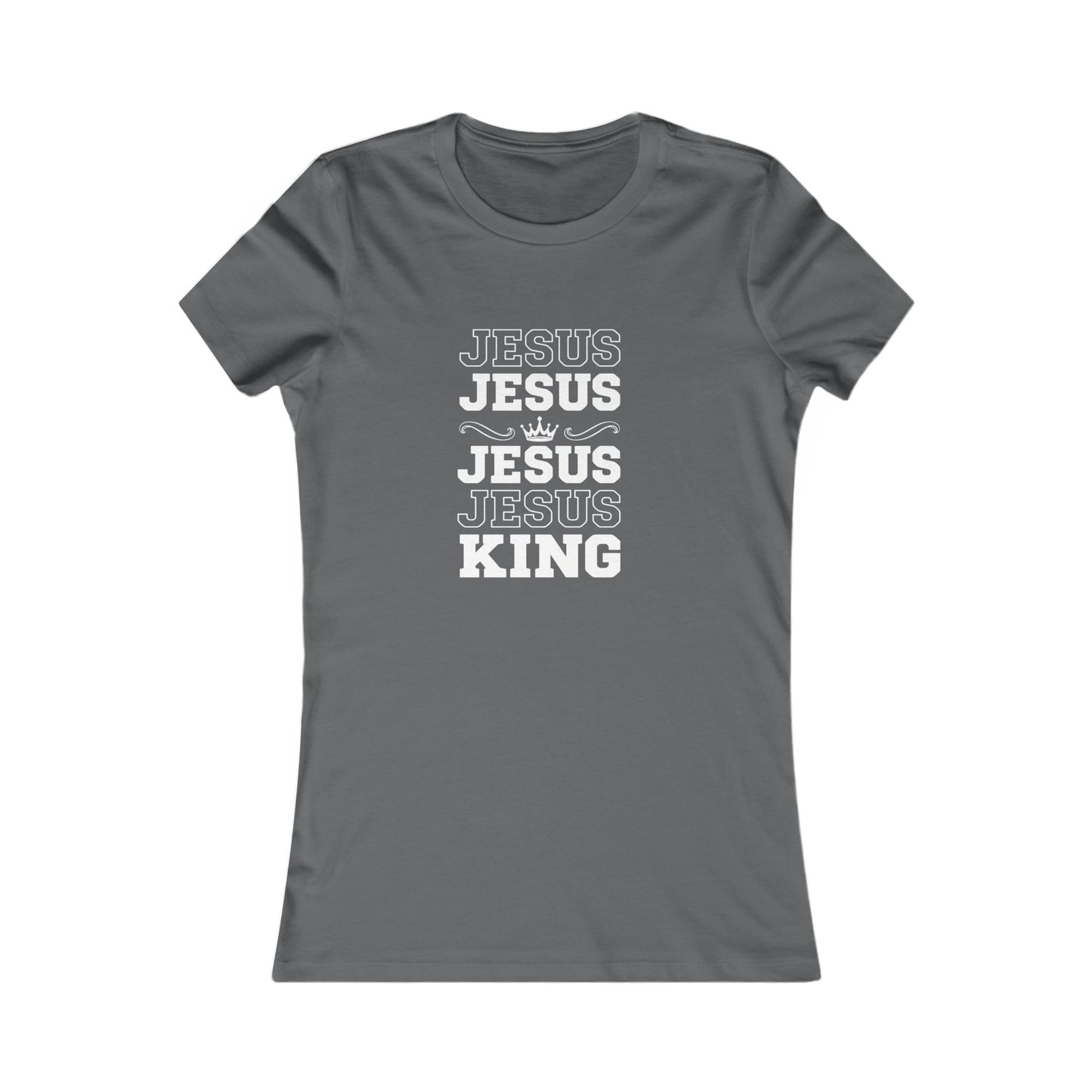 Jesus is King— Repeated Women's Crewneck Tee