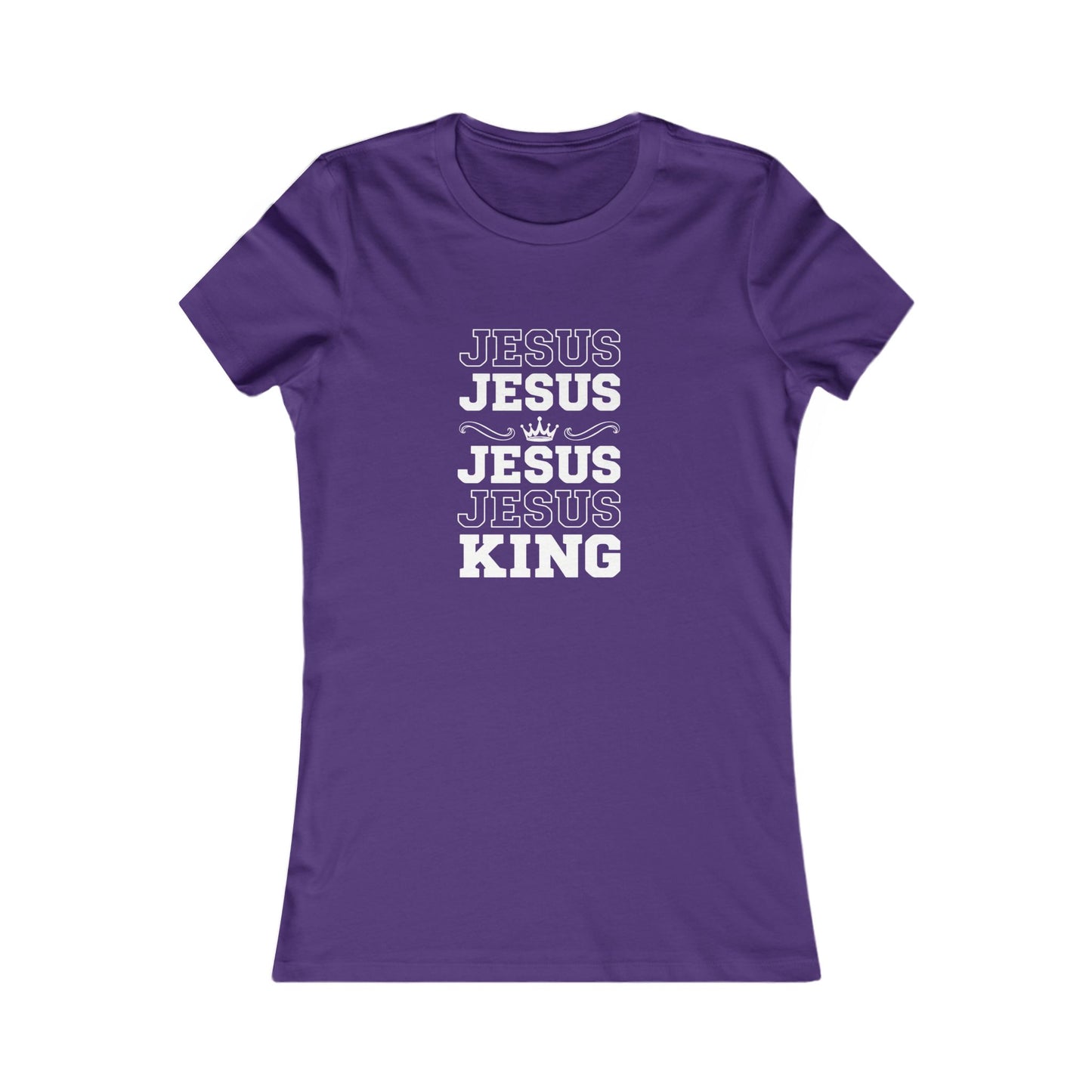 Jesus is King— Repeated Women's Crewneck Tee