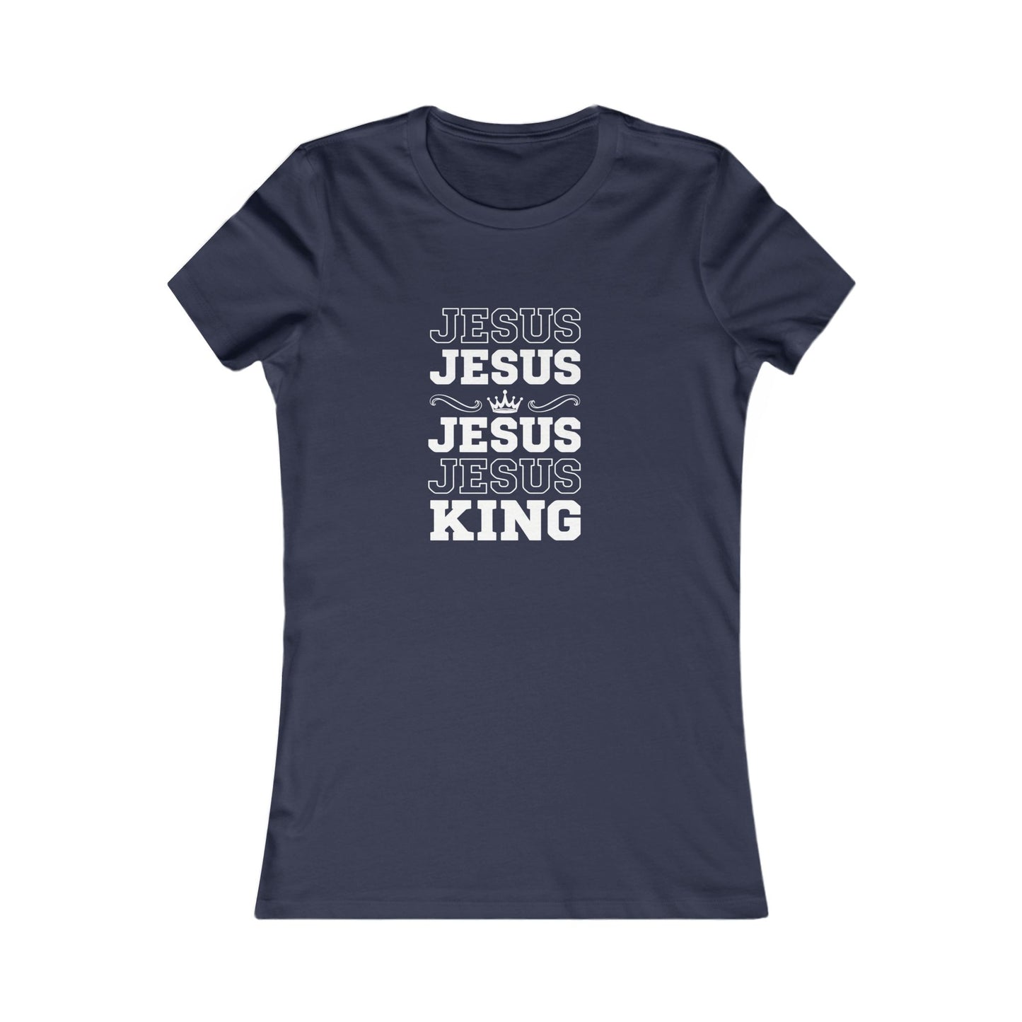 Jesus is King— Repeated Women's Crewneck Tee