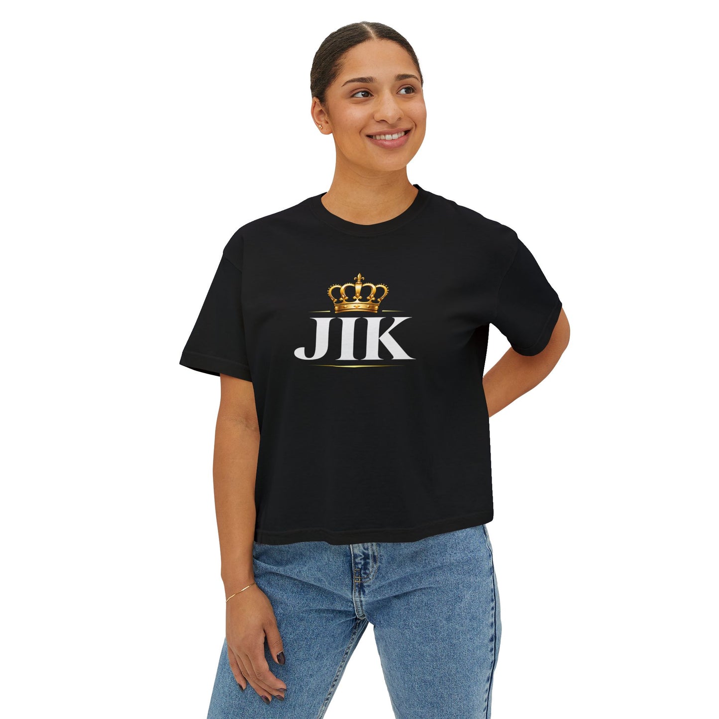 JIK Crowned- Women Boxy Tee