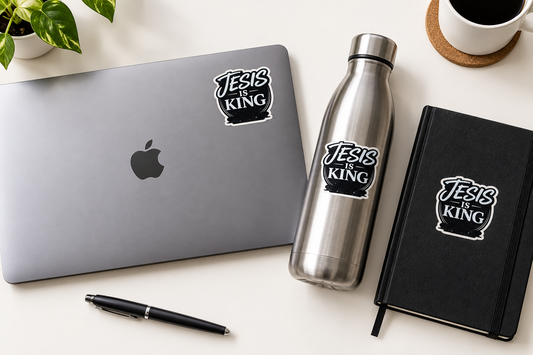 JIK Black Script Sticker