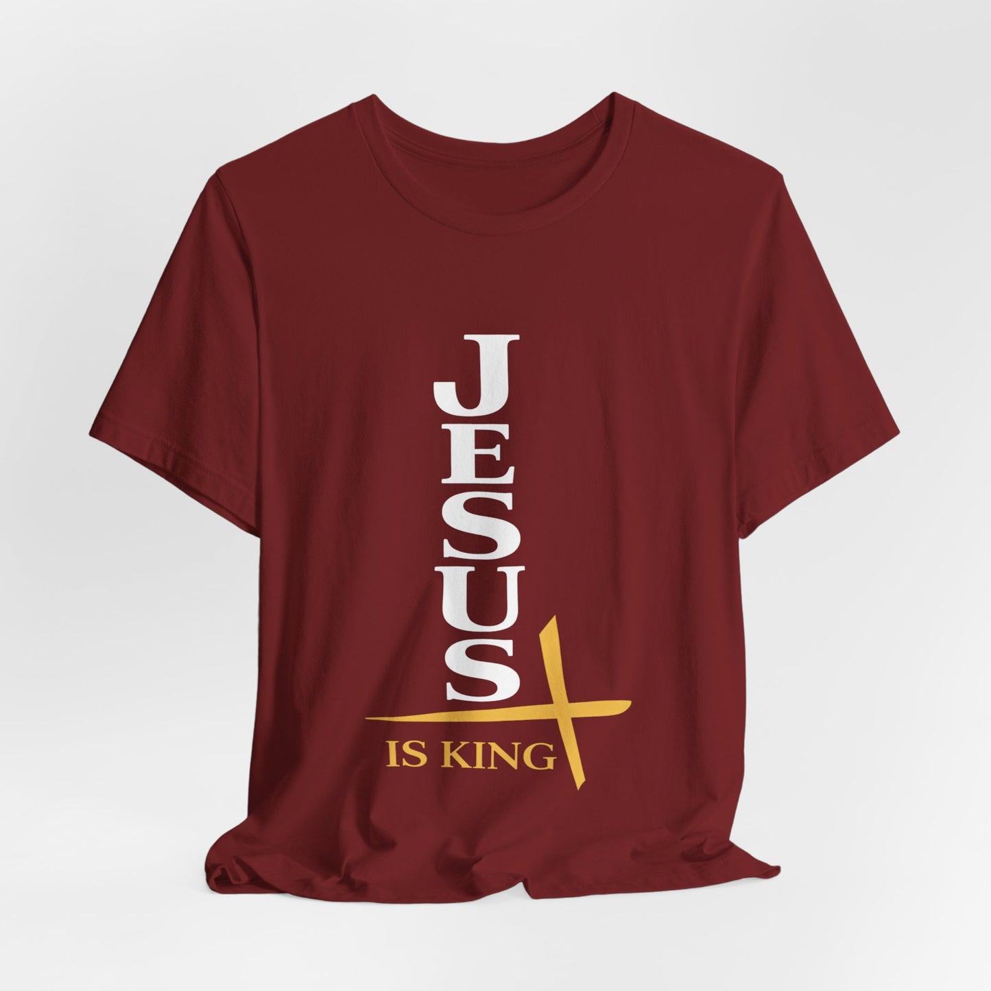 Jesus Is King — Vertical Cross Tee (JIK Back)