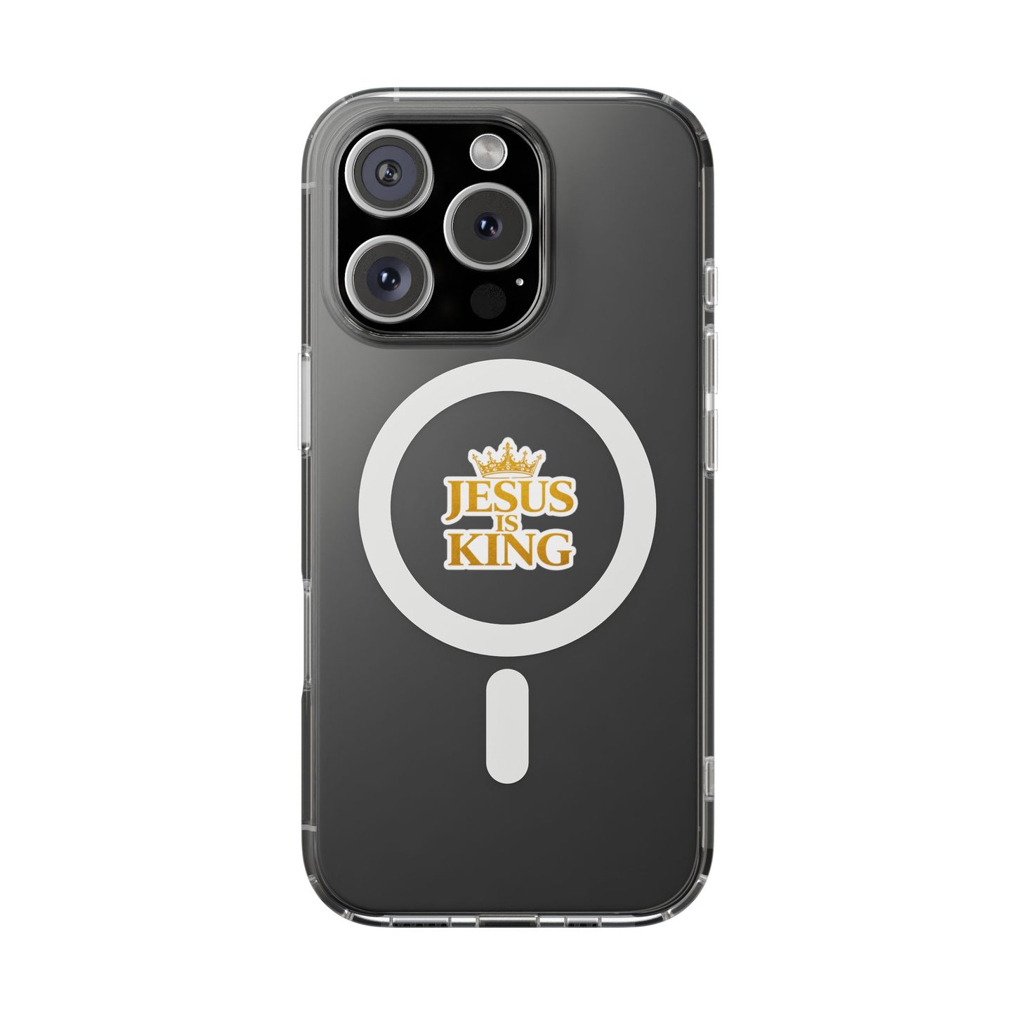 Jesus is King  — Clear Magnetic Phone Case