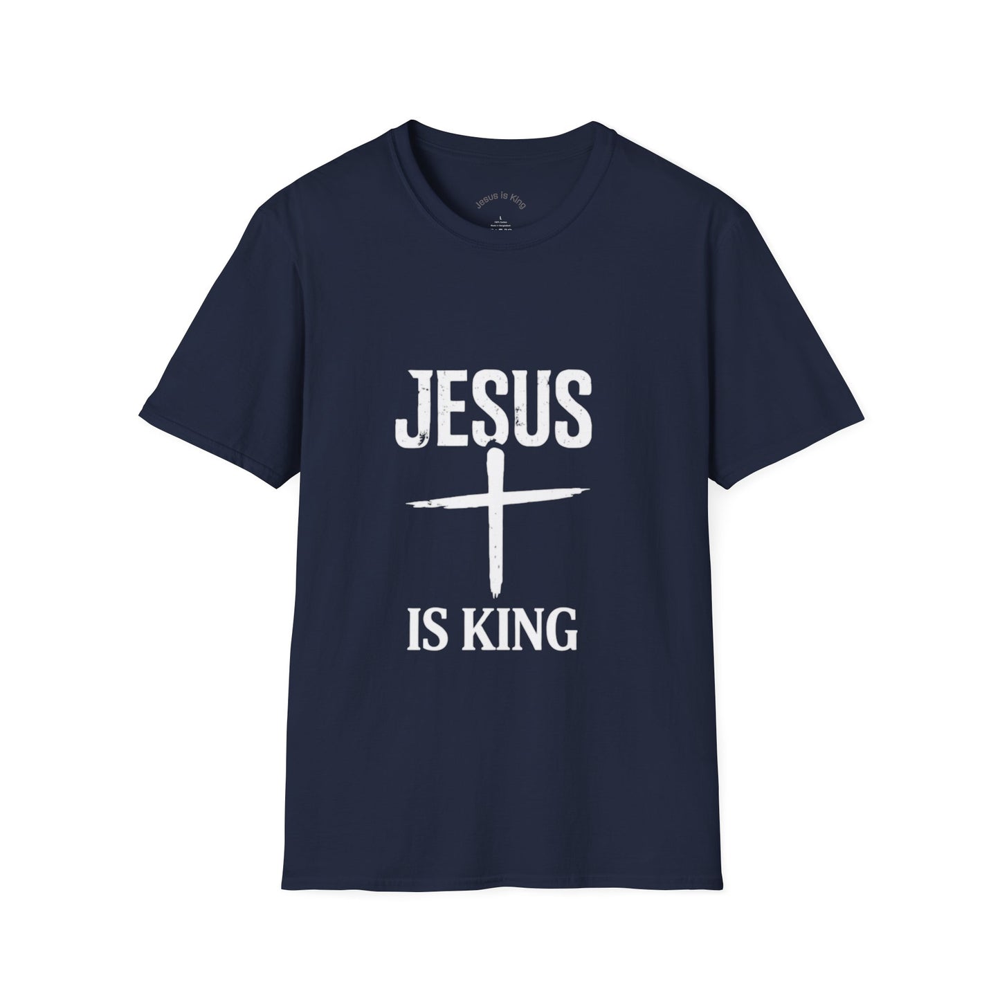 Cross Mark “Jesus Is King” —  Unisex Tee
