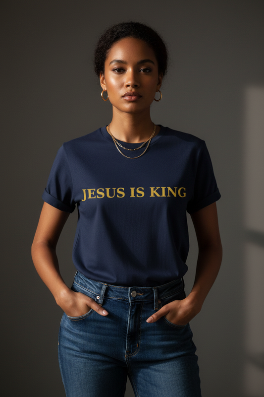 Signature Minimal “Jesus Is King” Tee