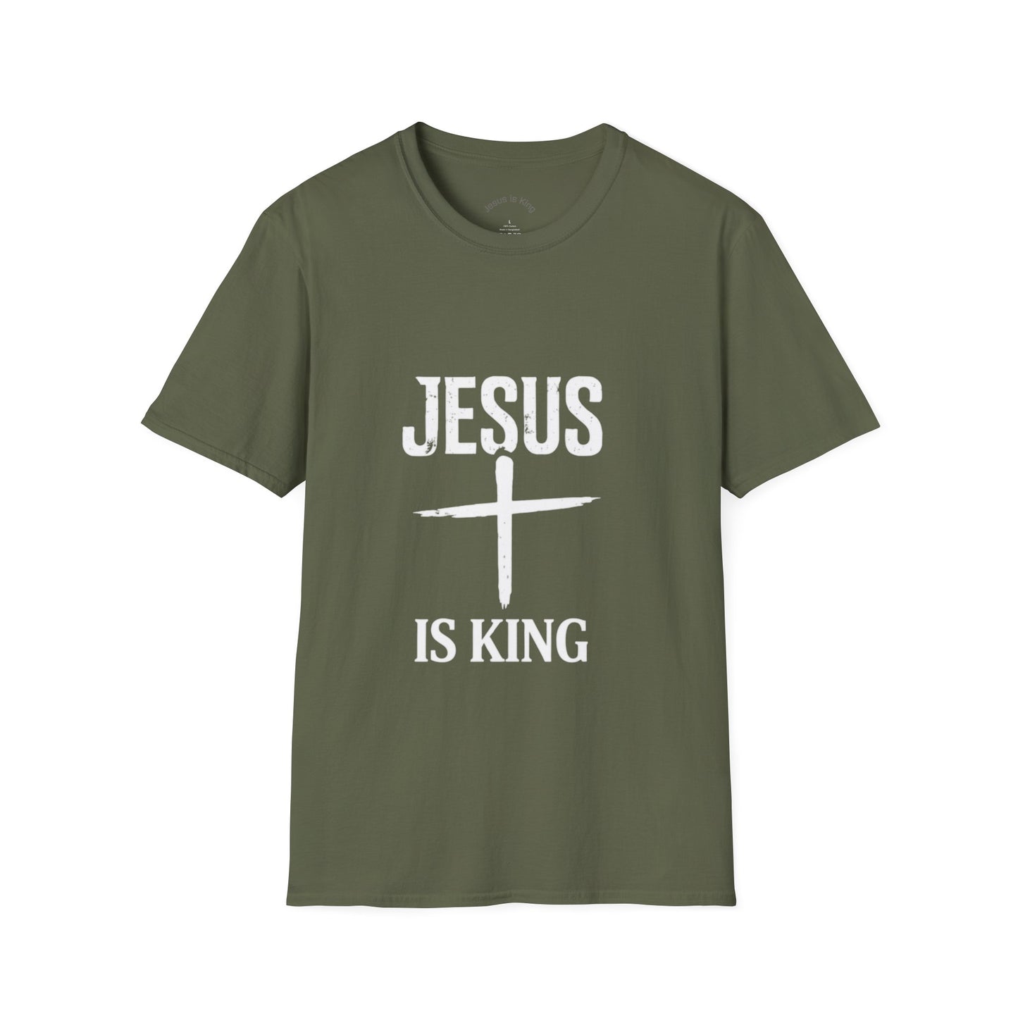 Cross Mark “Jesus Is King” —  Unisex Tee