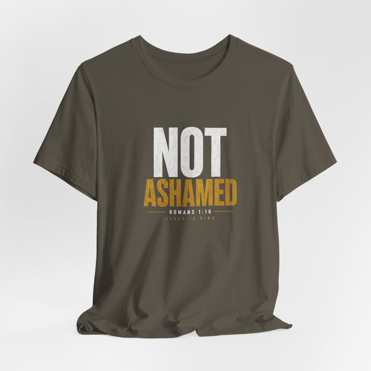 JIK "Not Ashamed" Military Colors Men's Tee