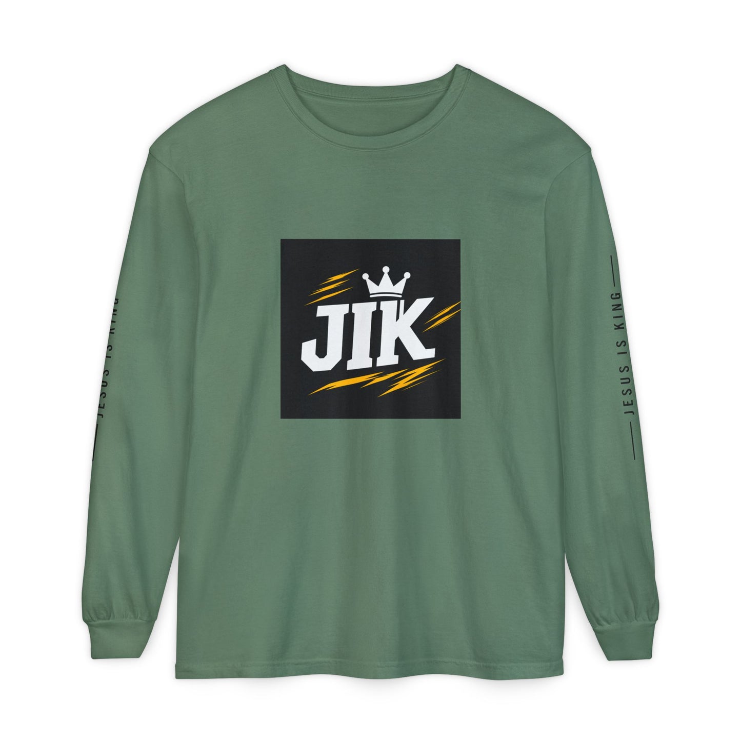 JIK Crown Long Sleeve — Bold Men's Tee