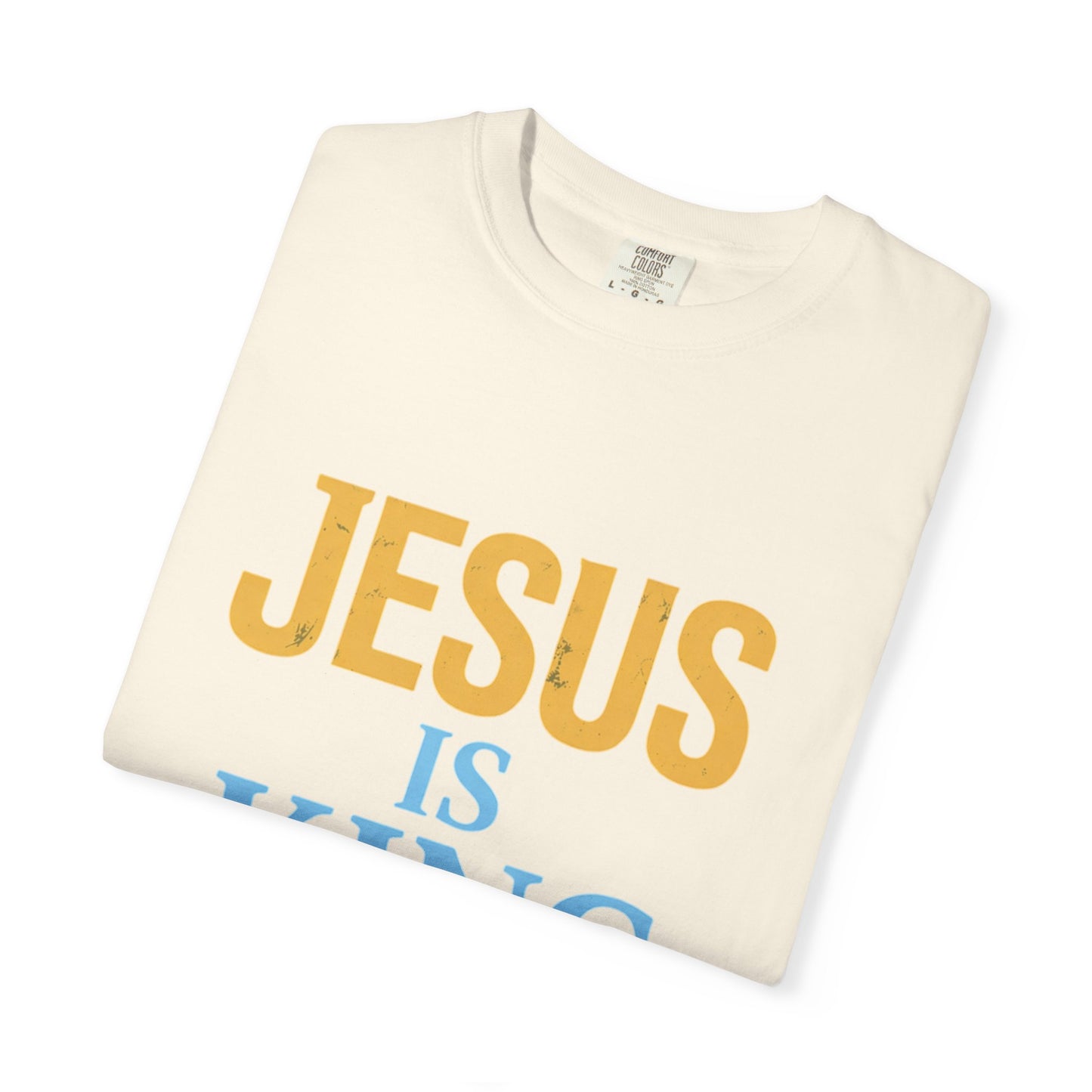 Jesus is King-Classic contrast tee