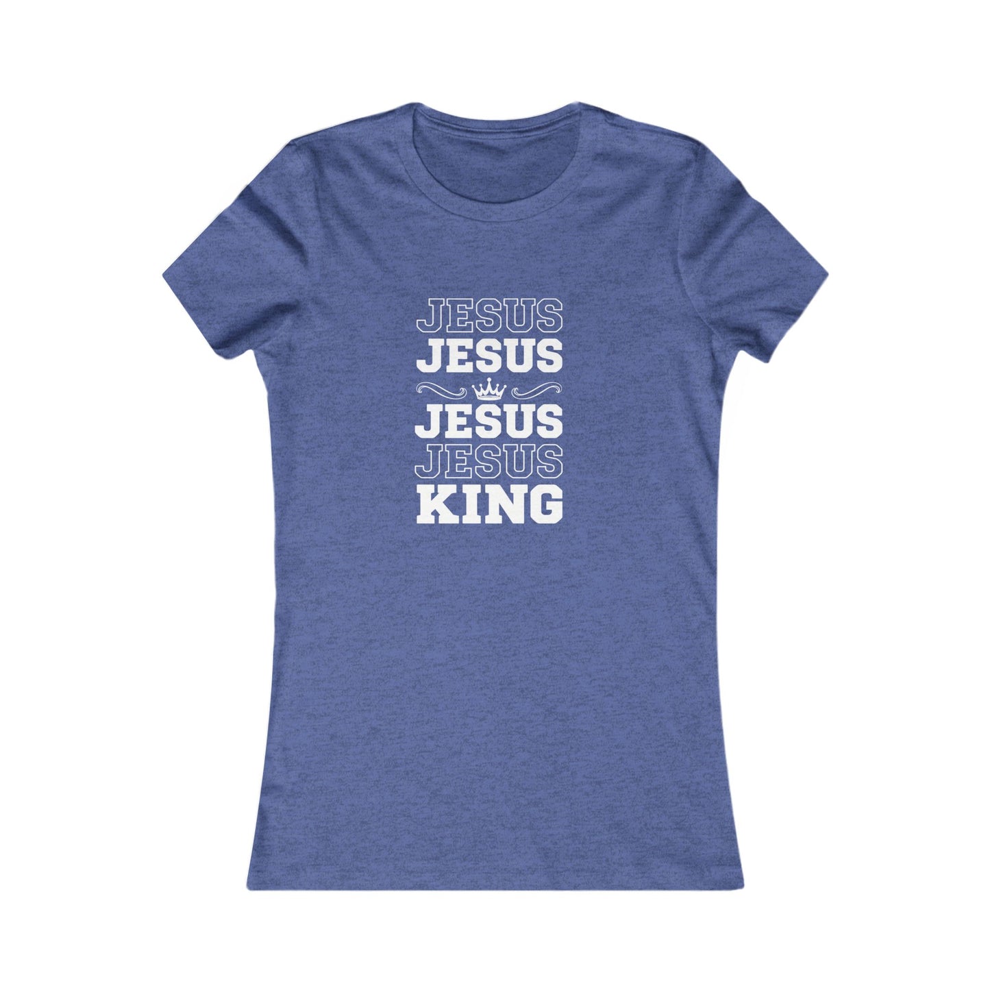 Jesus is King— Repeated Women's Crewneck Tee