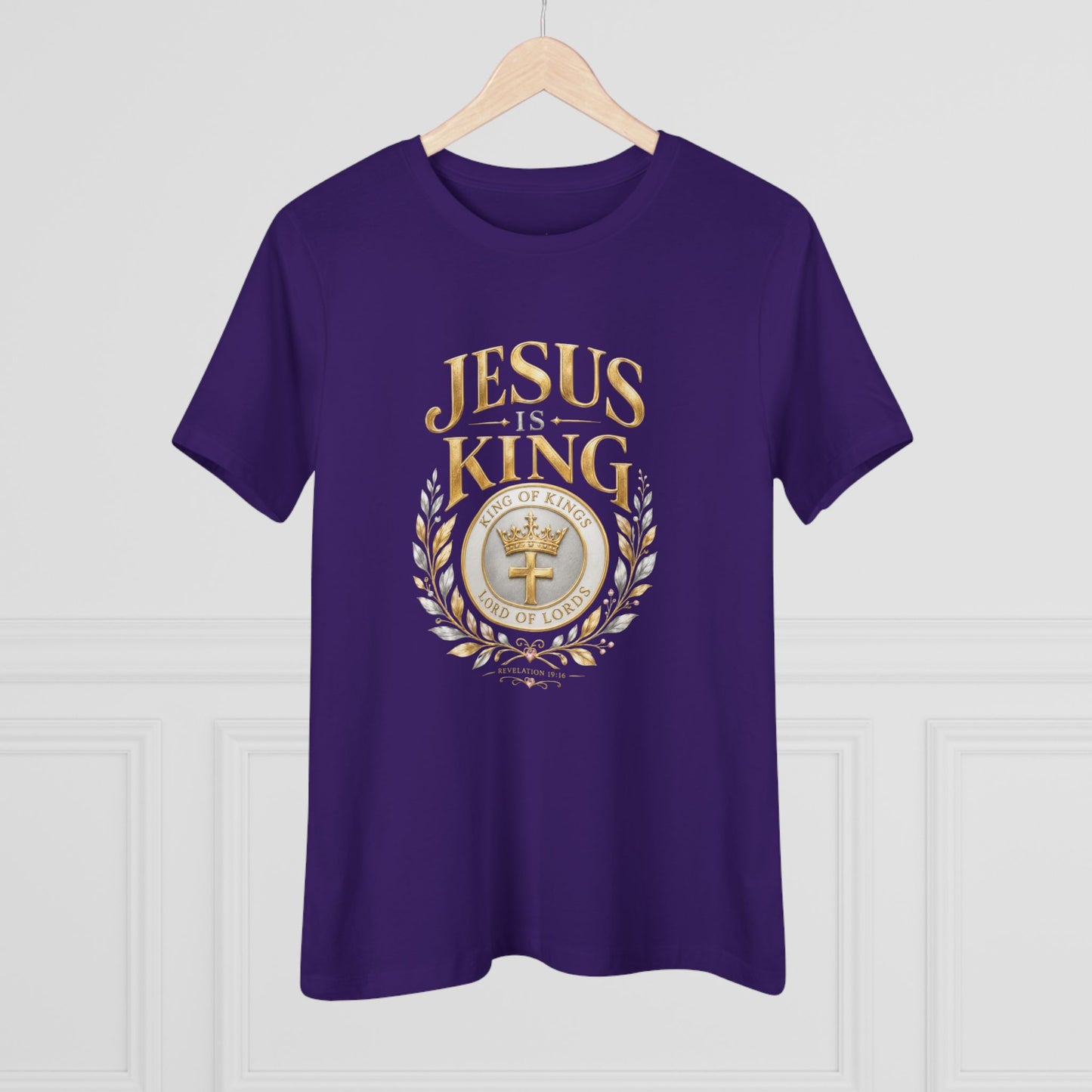 Jesus Is King Crown  —Women's Tee