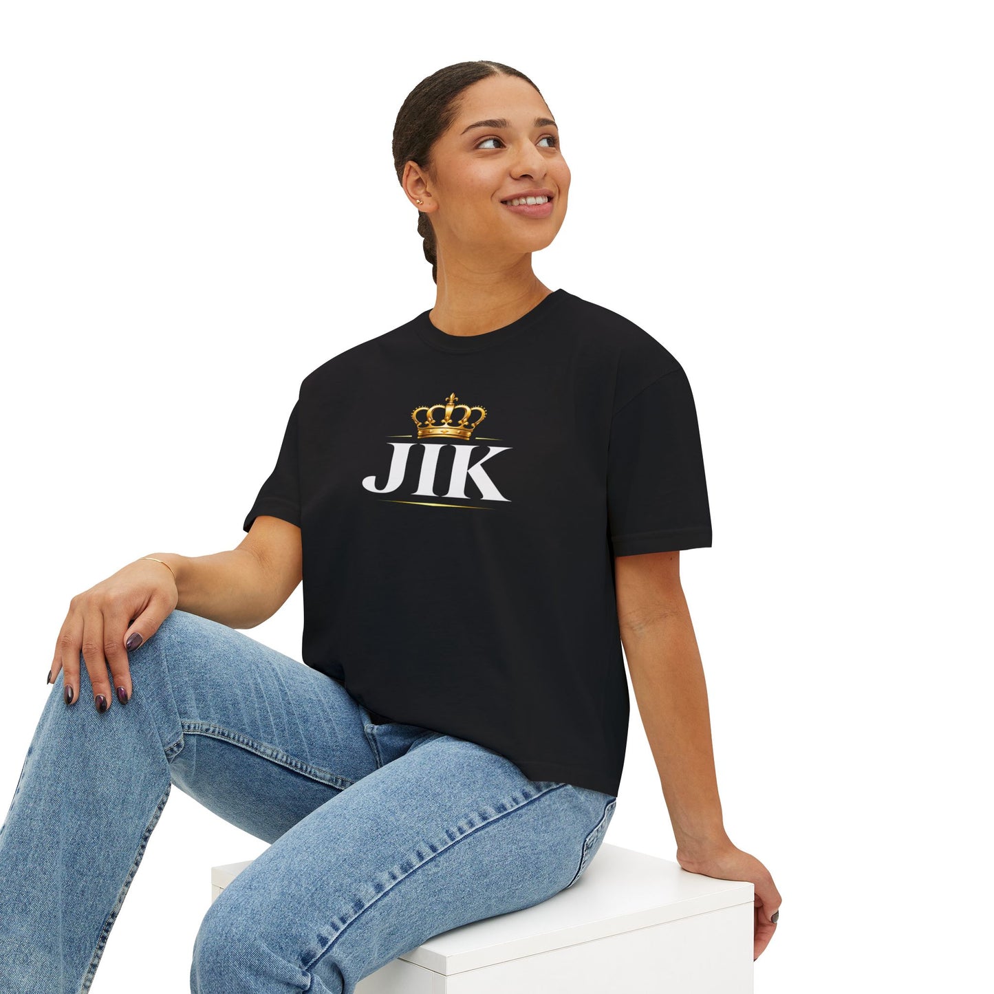 JIK Crowned- Women Boxy Tee