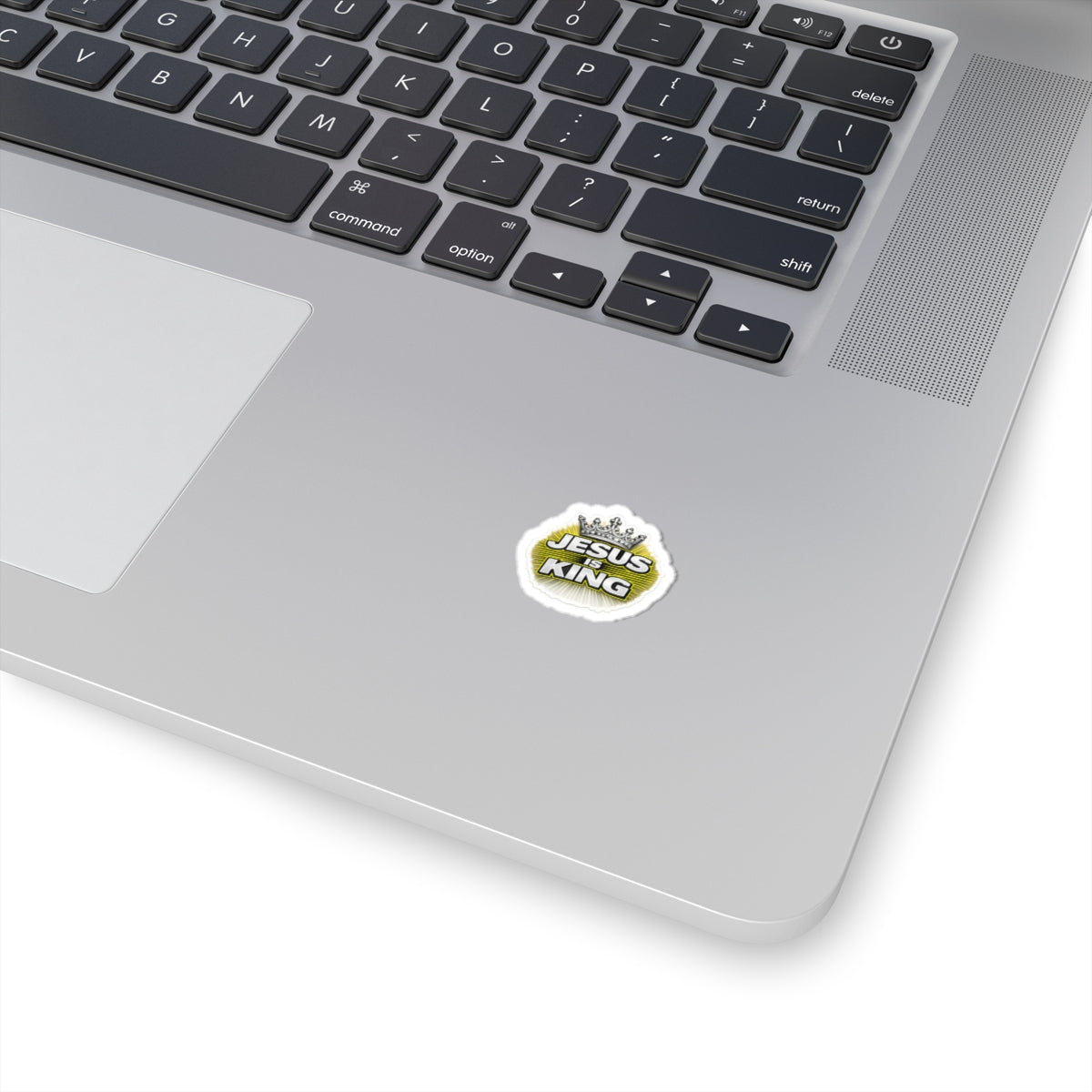 Jesus Is King Kiss — Cut Sticker Crown Decal