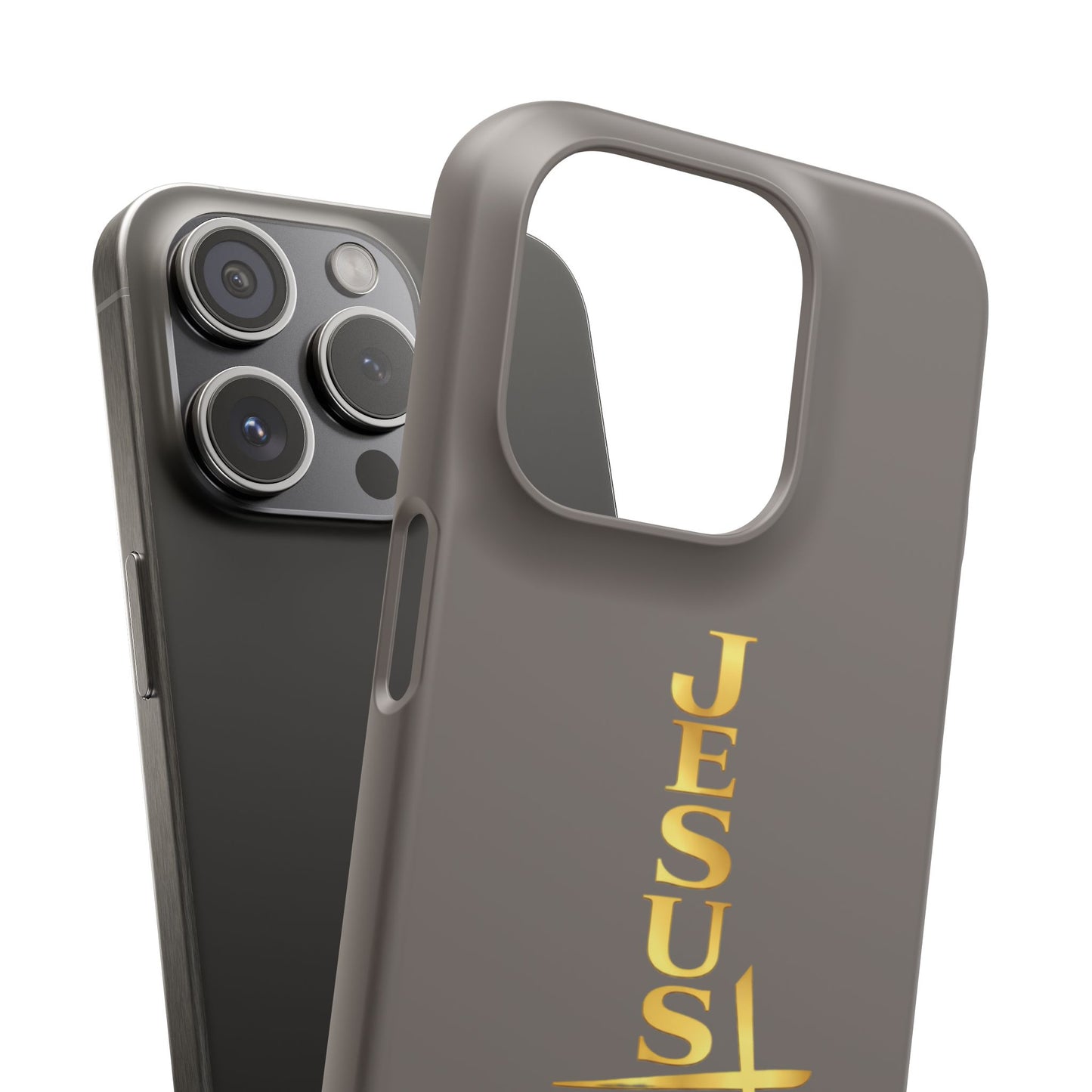 Jesus Is King — Gray Snap Phone Cover