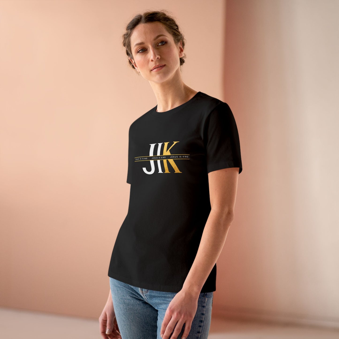 JIK Women's Tee  - Minimal Gold Graphic