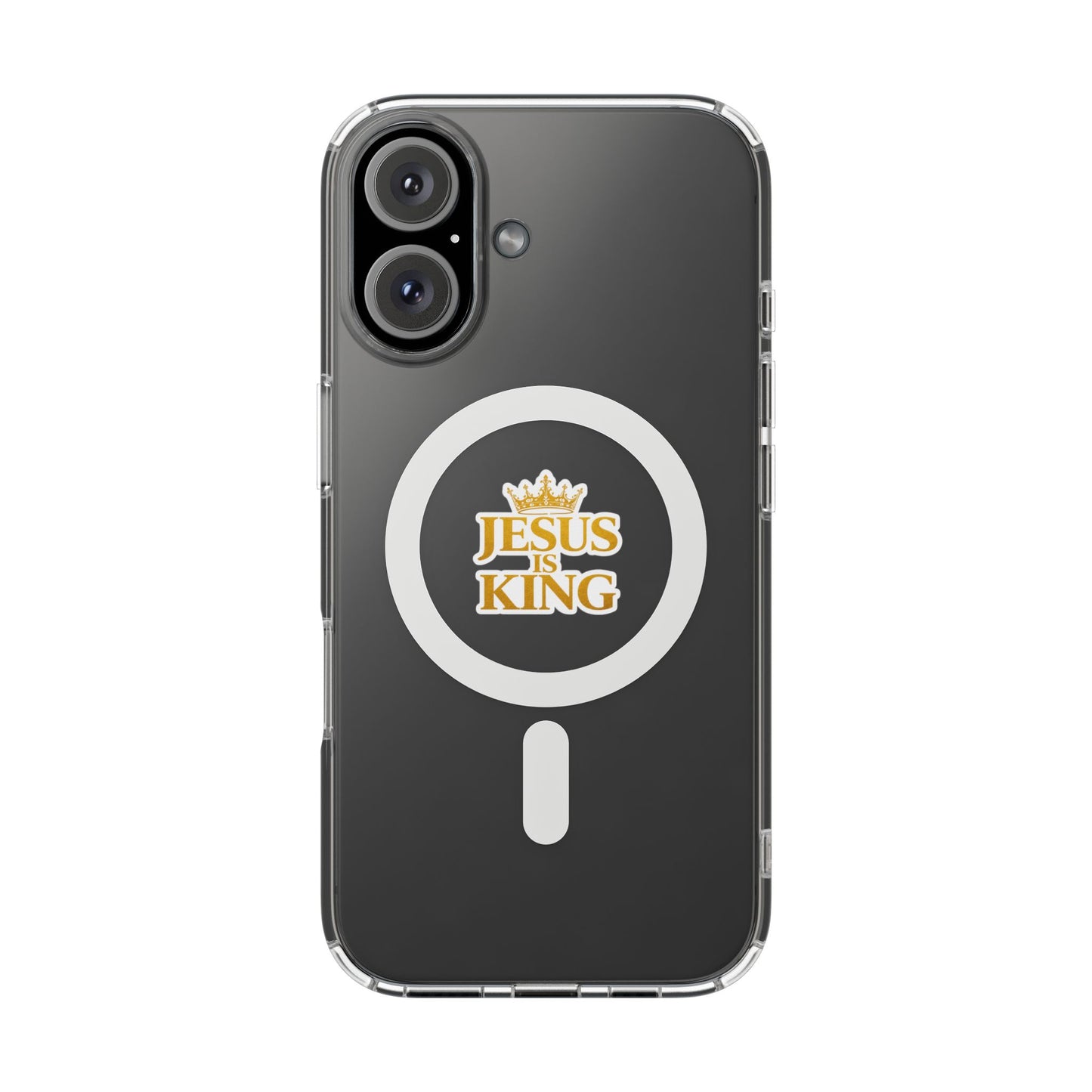Jesus is King  — Clear Magnetic Phone Case