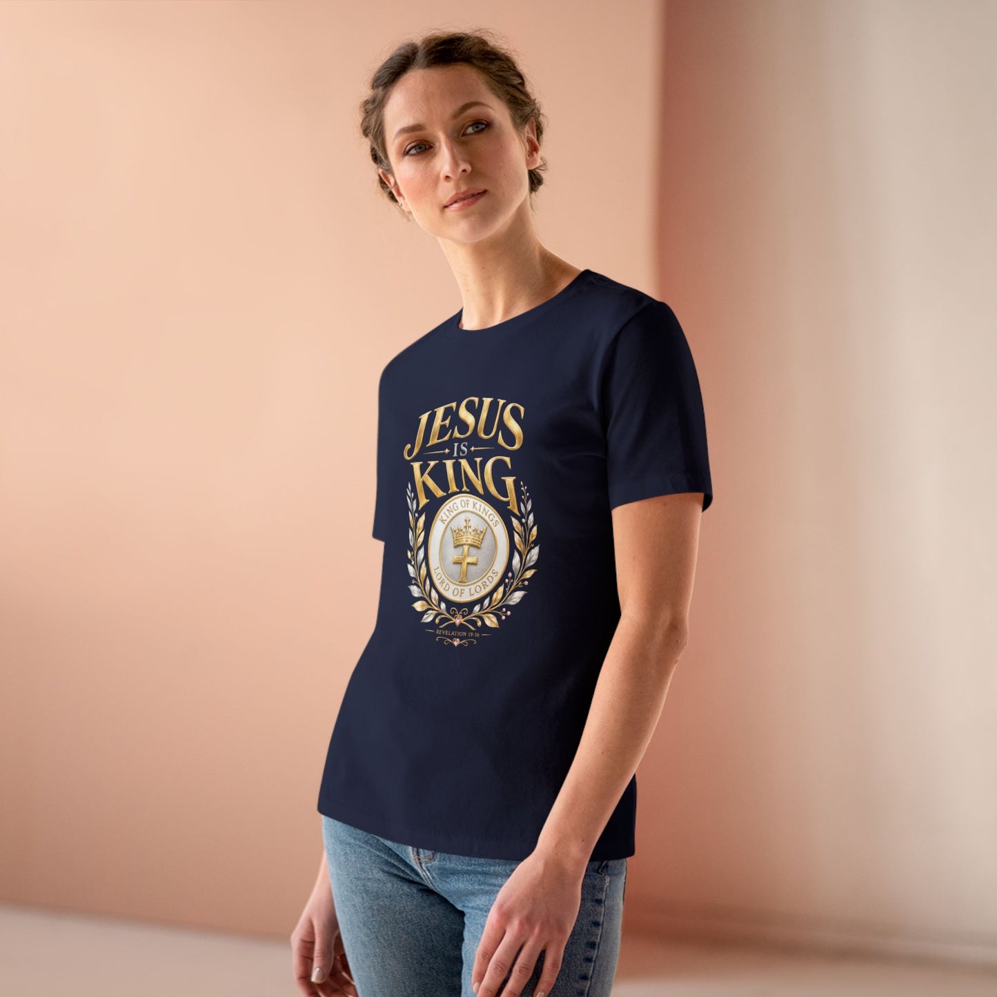 Jesus Is King Crown  —Women's Tee