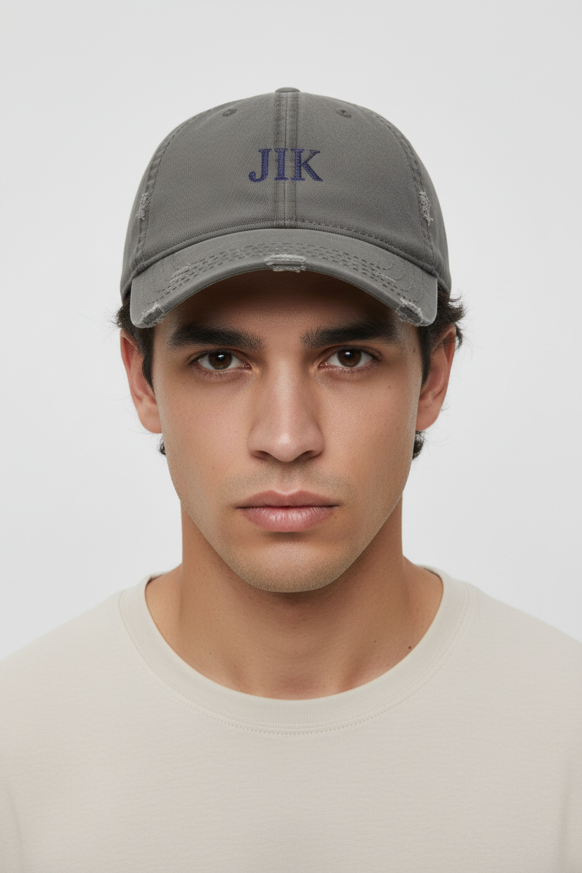 JIK Embroidered Vintage Cap