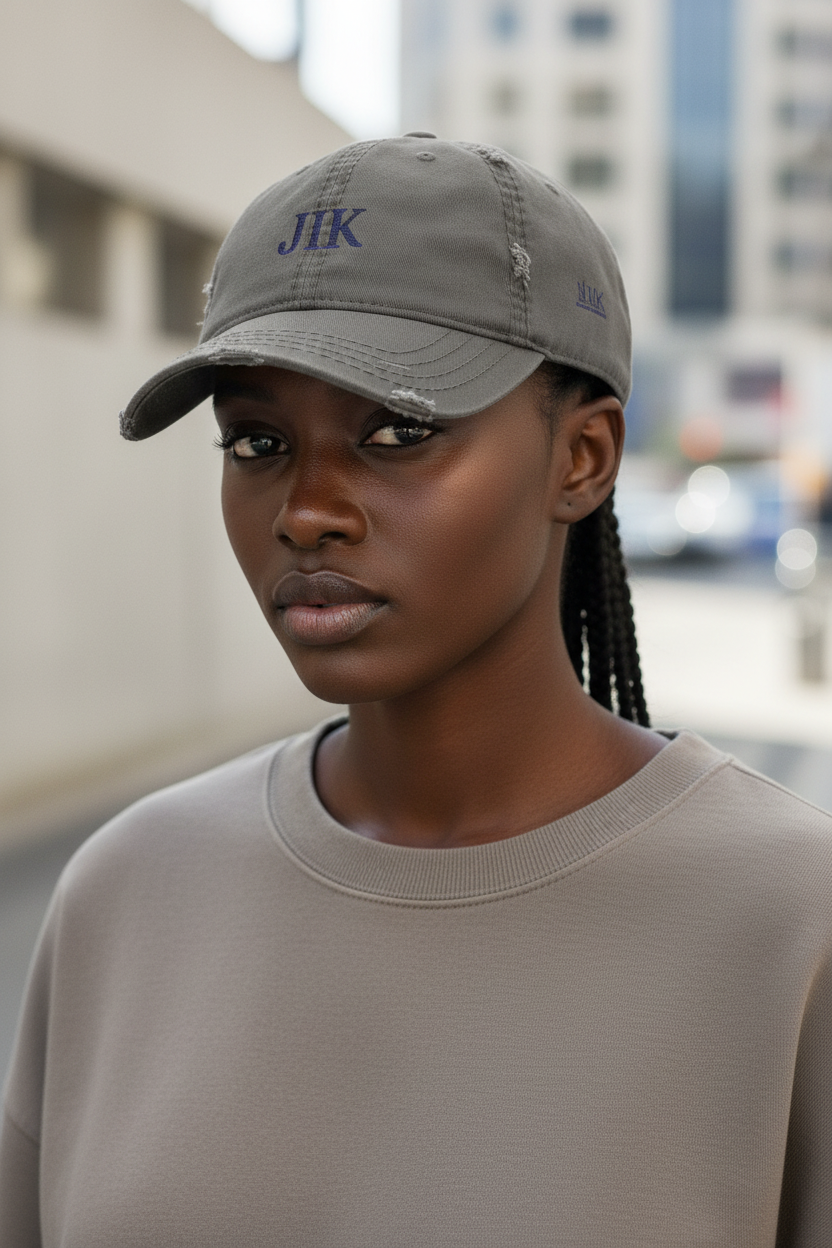 JIK Embroidered Vintage Cap