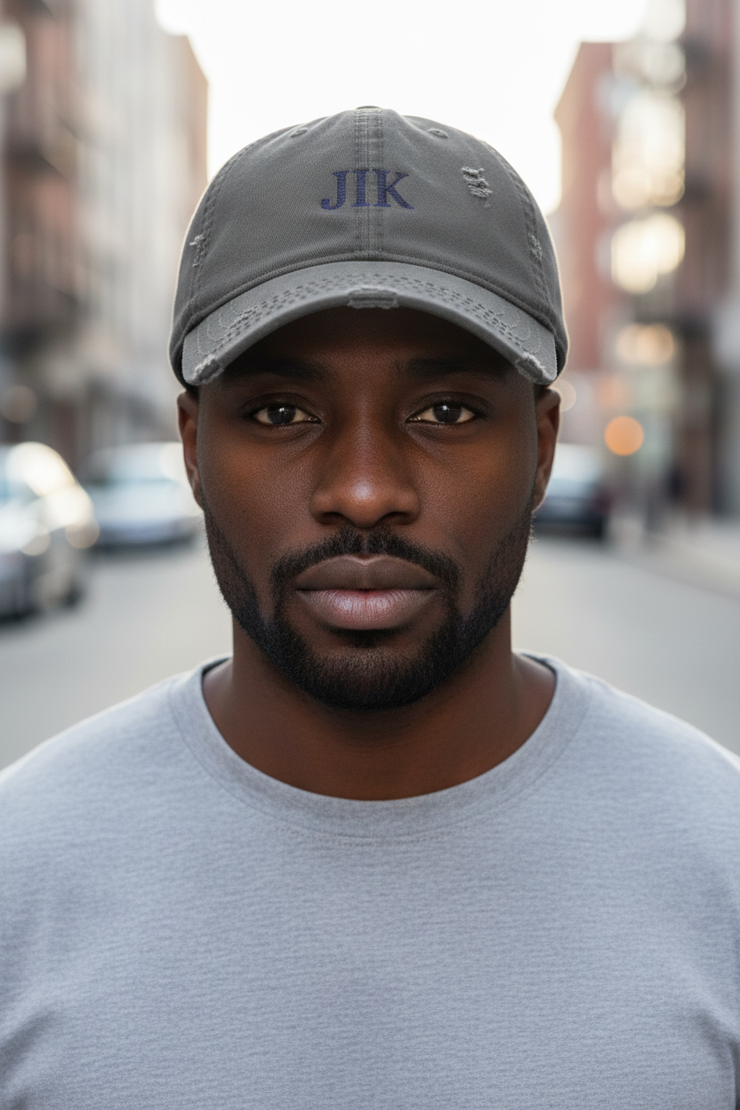 JIK Embroidered Vintage Cap