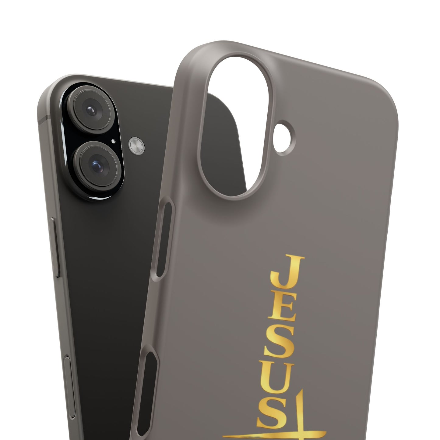 Jesus Is King — Gray Snap Phone Cover