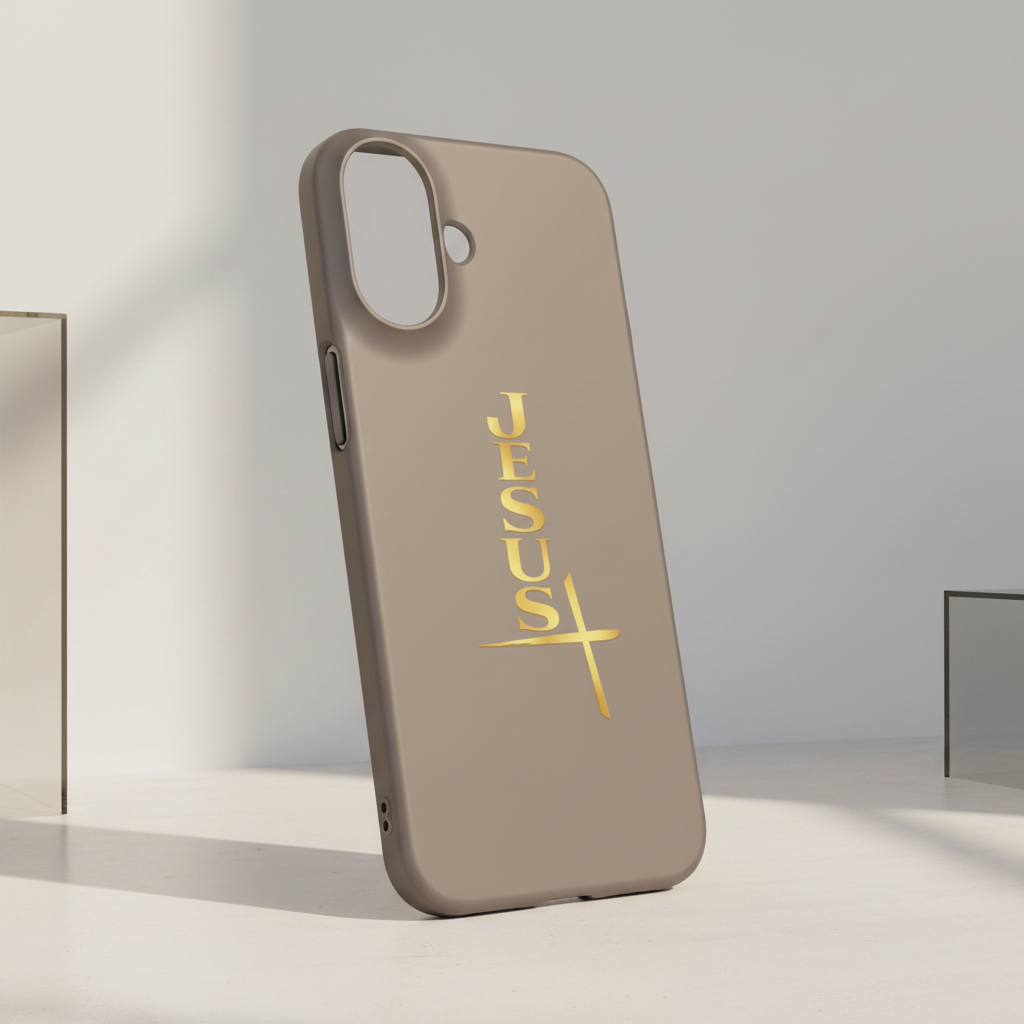 Jesus Is King — Gray Snap Phone Cover