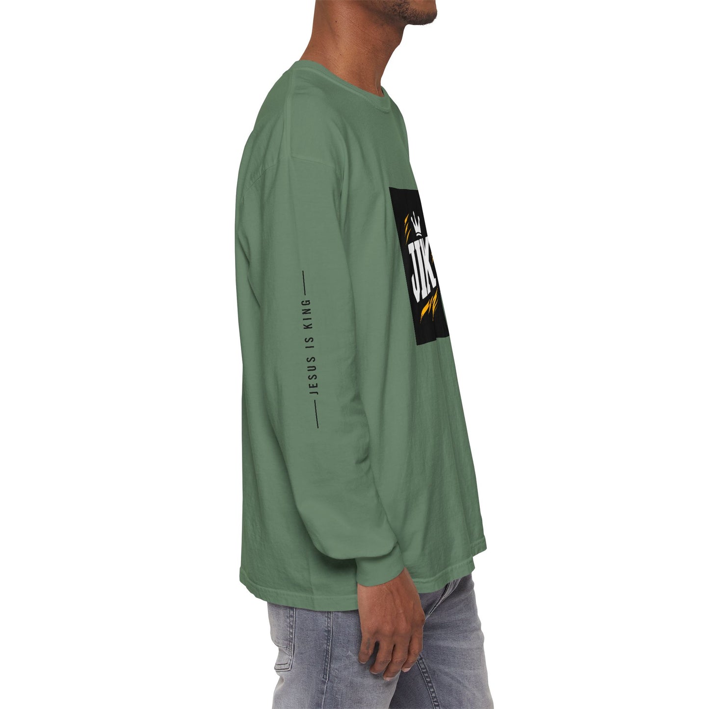 JIK Crown Long Sleeve — Bold Men's Tee