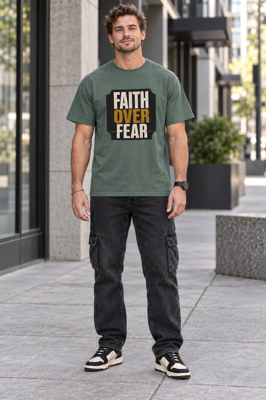 Faith Over Fear  — JIK Men's Tee