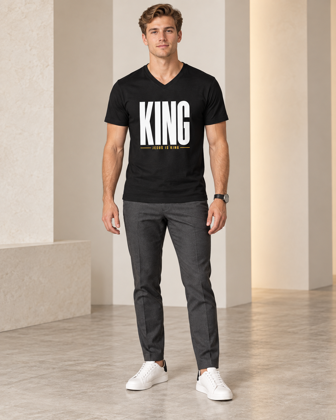 JIK Men's Black Tee