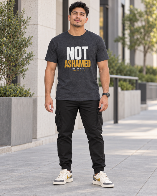 JIK Men's Navy –  Not Ashamed Tee