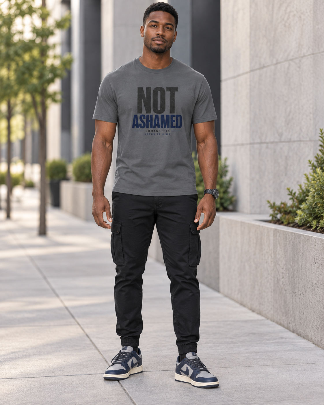 JIK Men's  — Not Ashamed (Gray Tees)