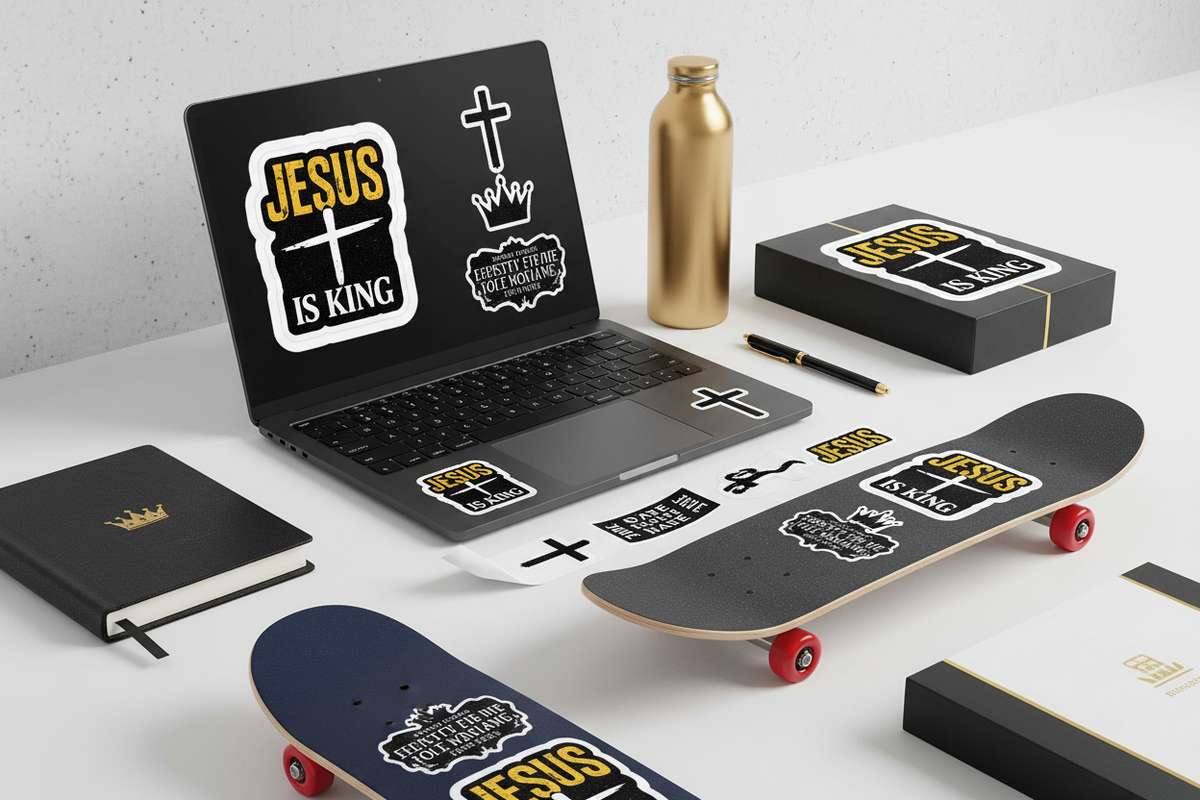 JIK Cross Sticker